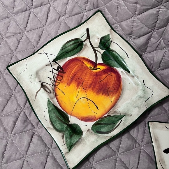 2 Pfaltzgraff Parisian Fruit Design Plates - Picture 7 of 7